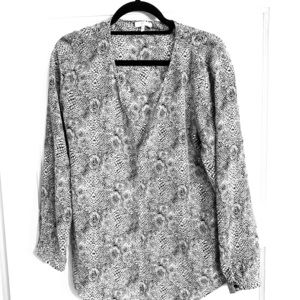 JOIE Snakeskin button down shirt